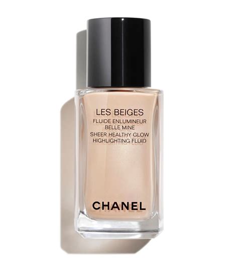 chanel healthy glow sheer highlighting fluid|Chanel les beiges skin highlighter.